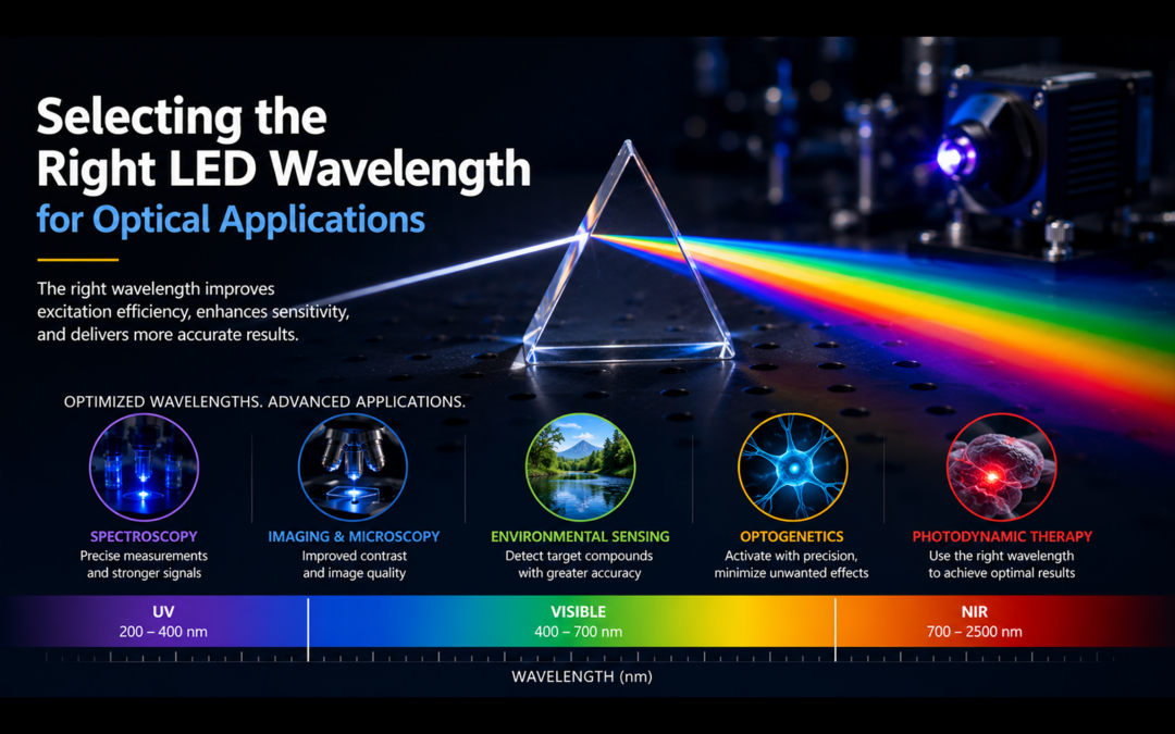 Selecting the Right LED Wavelength for Optical Applications