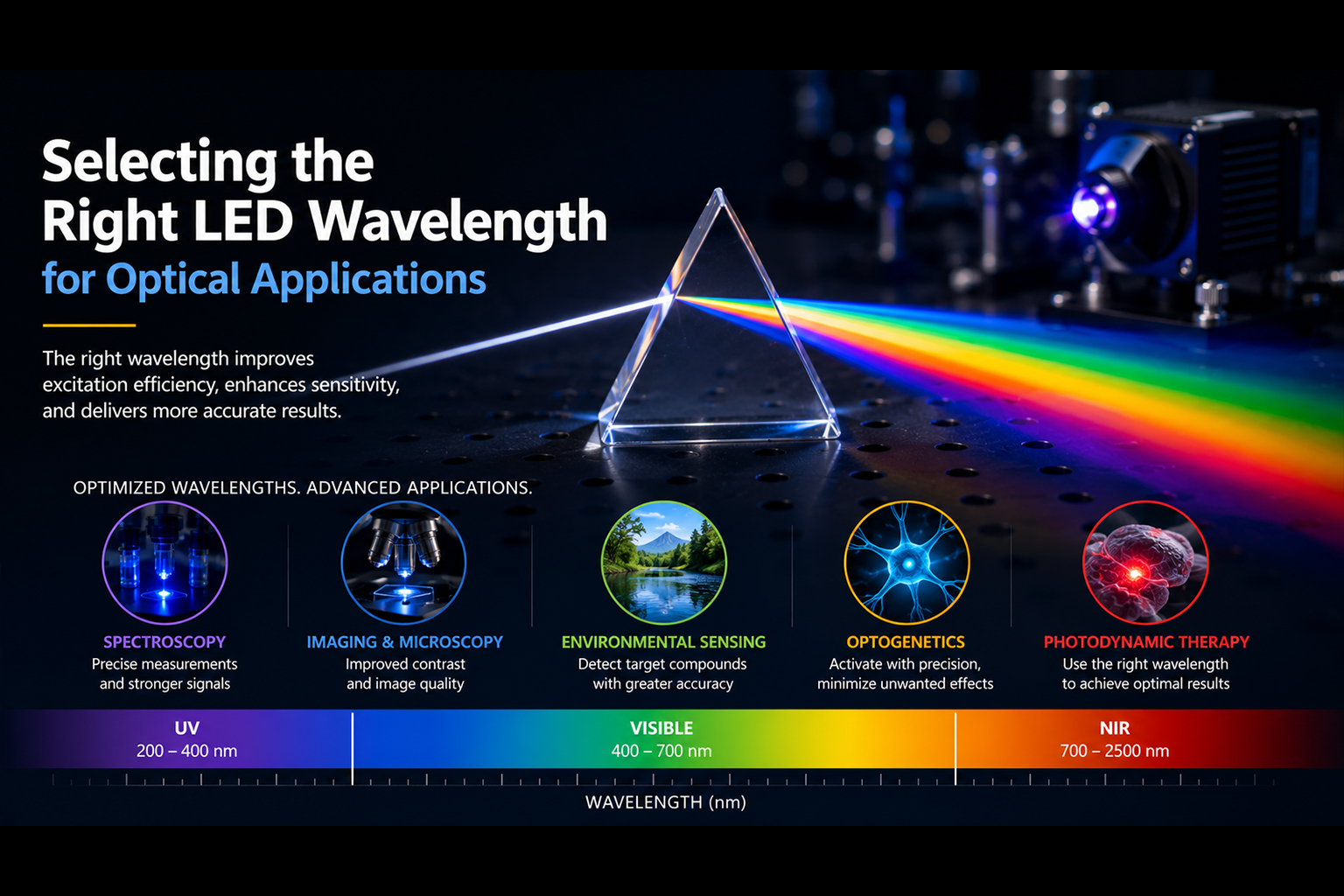 Selecting the right LED wavelength